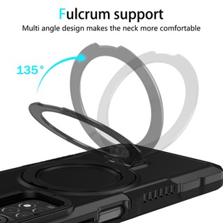 Dành cho Redmi Note 11 Pro / 11s / Note 14 Pro 5G Ốp điện thoại có giá đỡ vòng PC cứng Mặt sau TPU mềm Edge Bảo vệ chống rơi cấp độ quân sự Vỏ mỏng chống sốc