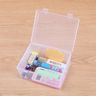 ITRUMPET 1 Hộp Bảo Quản, Hộp Lật Hình Chữ Nhật Trong Suốt, Nhỏ Vừa Lớn Dày Di Động Nhựa Cho Thuốc Trang Sức Bông Tai Mỹ Phẩm