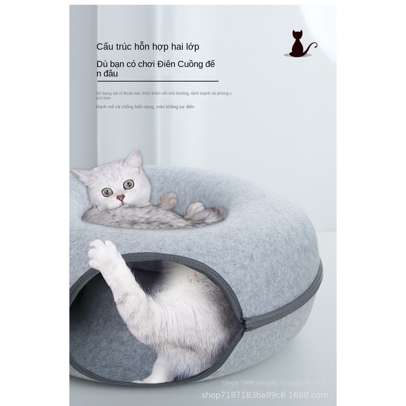Đồ Chơi Hình Bánh donut Tròn Cho Mèo Cưng Bánh rán cho mèo | Shopee ...