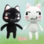 Toro Inoue Cat Plush toy Smurf Cat Toro Inoue The Cat Plush Gấu Teddy mô phỏng mèo búp bê quà sinh nhật cho trẻ em quà tặng năm mới