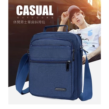 Túi đựng di động bằng vải canvas Túi chống nước Túi Mini Túi đeo chéo Canvas Ba lô bên Túi đeo vai Túi đeo vai Túi đeo chéo Túi vải nam Túi đeo vai Túi đeo chéo nhiều ngăn Túi xách dọc dung tích lớn V