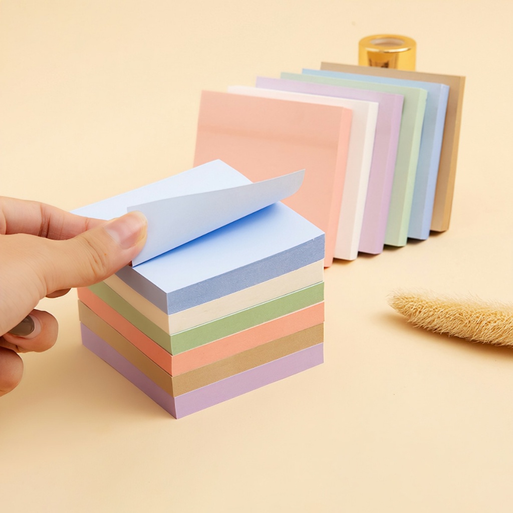 [HCM]Tập 100 tờ giấy note ghi chú dày mịn Sticky Note nhiều màu sắc ...