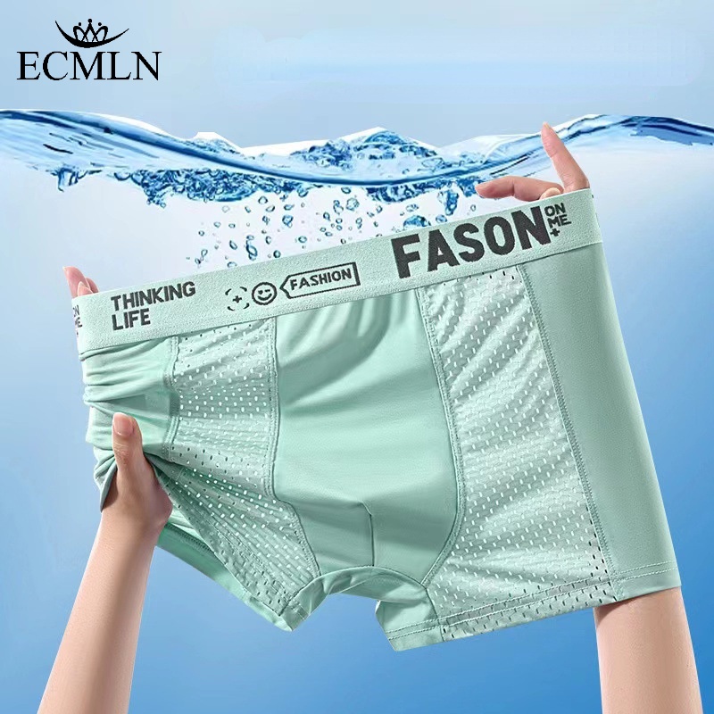 Mô tả Quần Lót Boxer Nam Dạng Lưới Thoáng Khí Plus Size XL-5XL - 1
