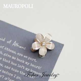 Mauropoli [Sẵn Sàng] Hàn Quốc ins Retro Ngọc Trai Hoa Cúc Ngọc Trai Nổ Kẹp Tóc Nữ Đầu Sau Kẹp Tóc