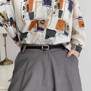 [gazi1] Thắt lưng da kiểu Pháp cổ điển dành cho nữ Thắt lưng Unisex Thắt lưng nữ Quần jean Thắt lưng nam Thắt lưng mỏng Boutique