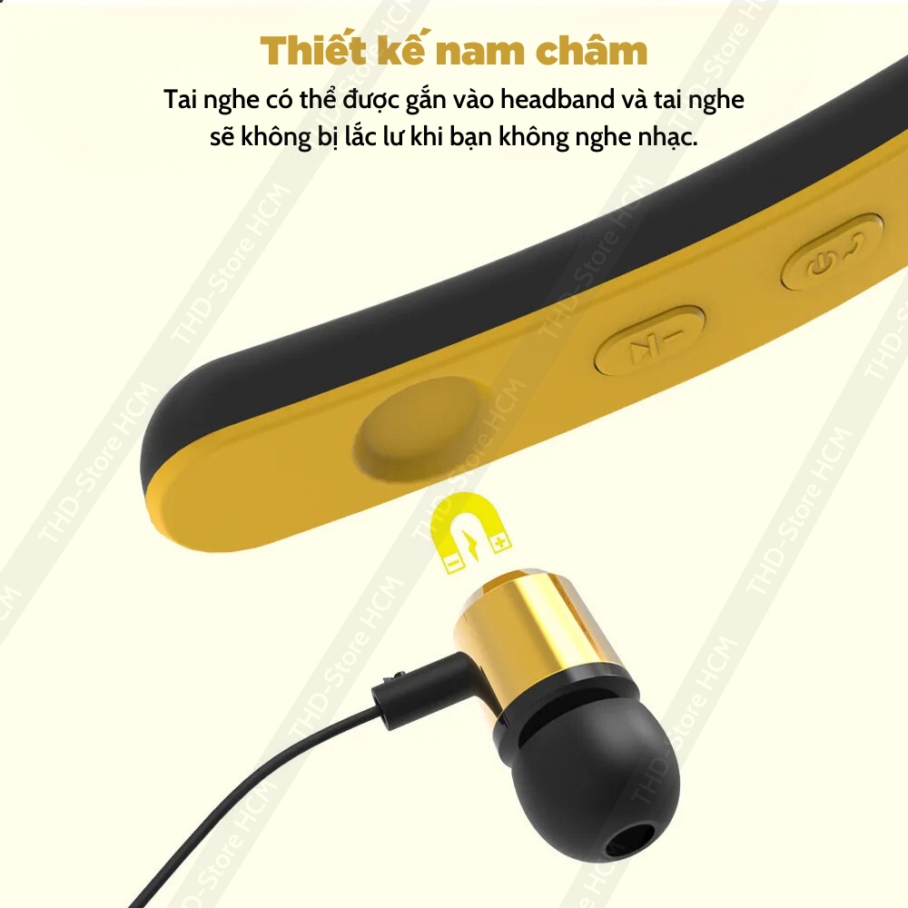Tai nghe bluetooth ZW-29 phát sáng led tích hợp từ tính chống nước âm thanh vượt trội siêu hay