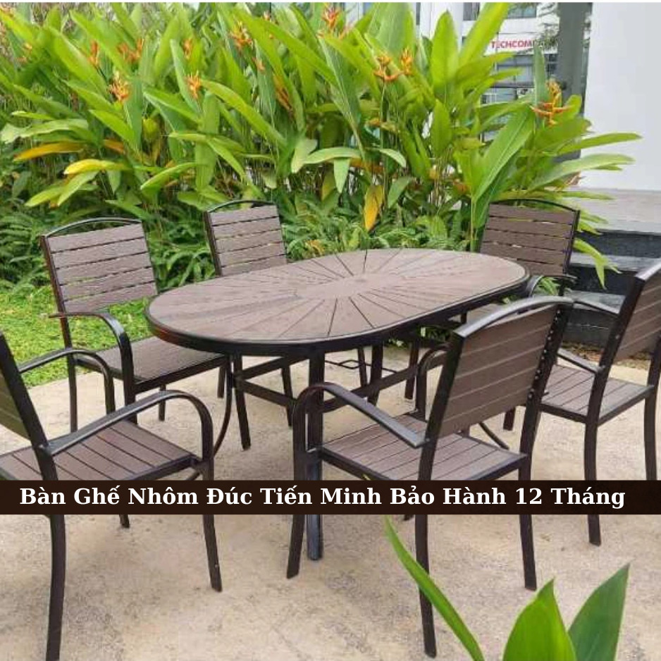 Bàn ghế Nhôm đúc Nhập khẩu Họa tiết sang trọng Bàn ghế sân vườn Bàn ghế ngoài trời BH 2 năm - BG15