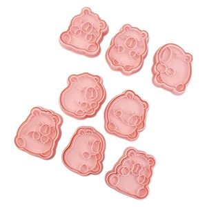 Cc 8 Chiếc Sinh Nhật Bánh Quy Nướng Khuôn Capybara Hình Bánh Quy Fondant Embosser Tem