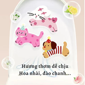 Miếng Dán Khử Mùi Thơm Phòng Nhà Vệ Sinh ECO, Miếng Dán Bồn Cầu Hình Thú Trang Trí Nhà Tắm
