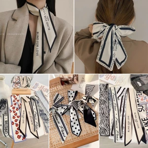 Khăn cột tóc turban lụa quấn túi xách quàng cổ phụ kiện dễ thương cho nữ đẹp phong cách Hàn Quốc AAA iLita