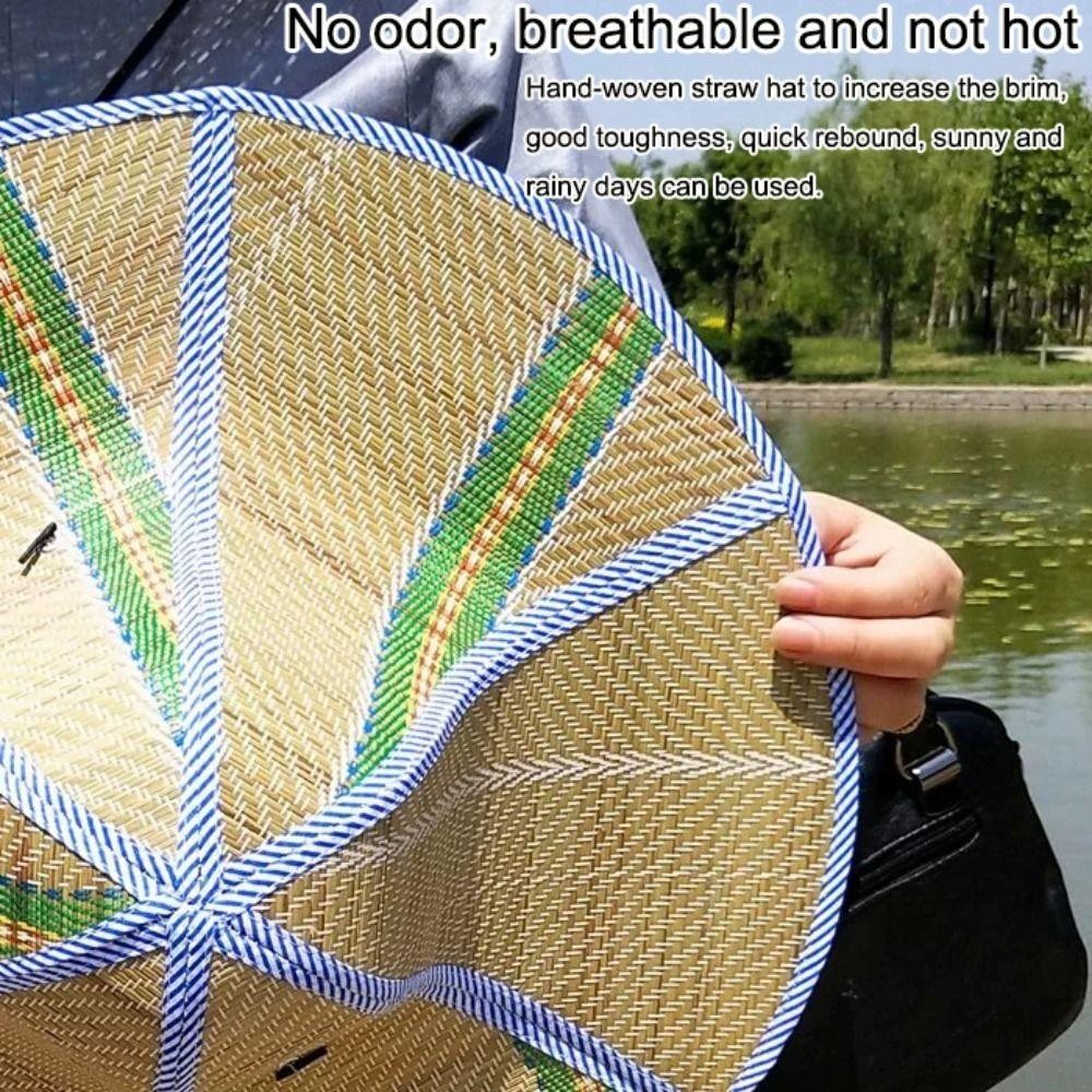 [Vận chuyển nhanh] Mũ đi biển SIMPLEAID, Mũ rơm vành rộng đa năng, Mũ chống tia cực tím có thể gập lại Nam nữ