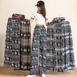 ( size 45-80kg) Quần lanh dài thổ cẩm ống suông và bo