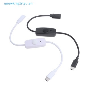 Unewtyu USB Type C Có Nút Nguồn Bật / TẮT Cáp Nối Dài Sạc 30CM Cáp Nối Dài Type-C Đa Năng VN