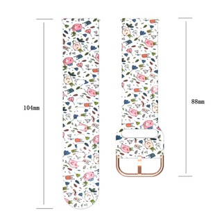 Dây Đeo Silicon Mềm 20mm Họa Tiết Rằn Ri Cho Đồng Hồ Thông Minh huami amazfit bip 3 pro lite s u pop / gts 2 2e 3 4