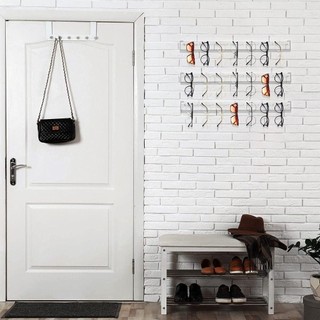Giá đỡ kính FURNICLICK, hộp đựng kính râm acrylic trong suốt, treo tường