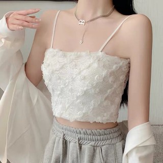 Áo Lót Ren Dạng Ống Quấn Ngực Màu Trơn Phong Cách Hàn Quốc Cho Nữ Sinh dopamine