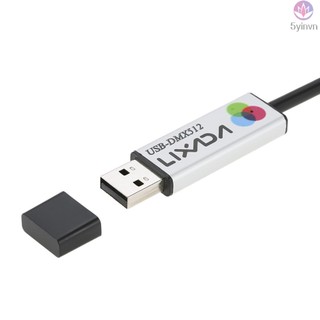 Lixada USB to DMX Interface Adapter LED DMX512 Computer PC Stage Lighting Controller Dimmer Cable for Theater Lighting Control