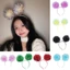 CATIYAHA Pom Pom Headband, Băng đô dự tiệc dễ thương Bling, Thời trang mạ vàng đầy màu sắc Pompom Ball Headband Nữ Cô gái màu hồng