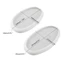 BTF Hình Bầu Dục Nhựa Khay Khuôn Silicon Chắc Chắn Món Ăn Khuôn Có Cạnh Cán Khay Khuôn Cho Nhựa Dính Đúc DIY Trang Sức Hồ