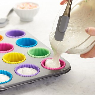 Khuôn làm bánh silicon, khuôn cupcake làm muffin, dụng cụ làm bánh - SUNND