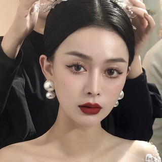 Mới Bông Tai Đính Ngọc Trai Lớn Phong Cách Cổ Điển Thời Trang Sang Trọng