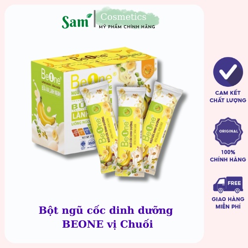 (Đã bán 141) Bột ngũ cốc dinh dưỡng BEONE vị Chuối chính hãng Hộp 20 gói x 30g, hỗ trợ trẻ biếng ăn, chậm tăng cân, ăn ngon miệng.