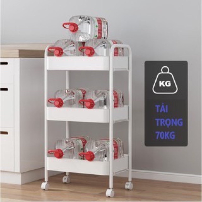 BMZAR Kệ Xe đẩy 3 tầng kệ để đồ đa năng Xe Đẩy Spa Để Đồ có bánh xe  Kệ Tiện Lợi  chuyên dụng cho spa, phòng tắm bếp