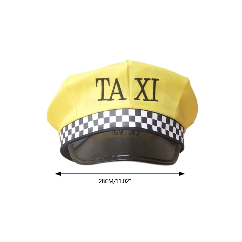 Bầu Trời Thêu Taxi Lái Xe Nón Cho Nữ Nam Cosplay Đảng Nón Lớn Vành Mũ Cho Biểu Diễn Sân Khấu Đảng Độc Thân Hà