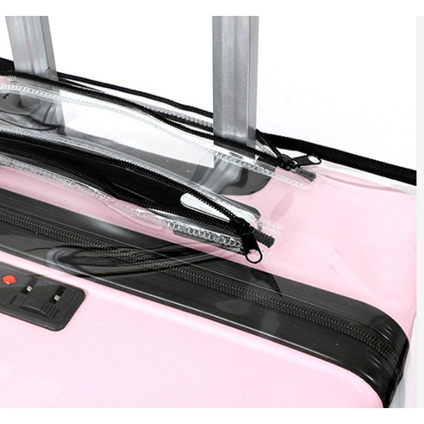 Trùm bọc vali nhựa 20-24-28-30 inch trong suốt có dây kéo các khe mới sang trọng M.E.N {Hàng tốt}