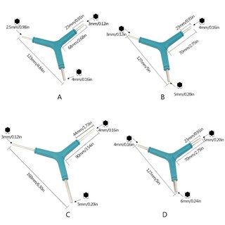 Cờ lê lục giác 3 chiều YXA Cờ lê lục giác Dụng cụ sửa chữa loại Y Trigeminal Allen-Hex Ổ cắm xe đạp leo núi Công cụ sửa chữa MTB