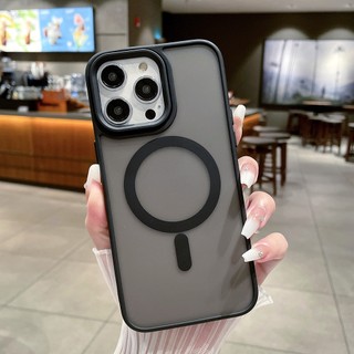 Dành Cho Sạc Không Dây Ốp lưng IPhone 15 ProMax 15 14 Plus 13 12 11 Pro Max 11 Mềm TPU Ốp Lưng Nhựa Mờ L07 T07