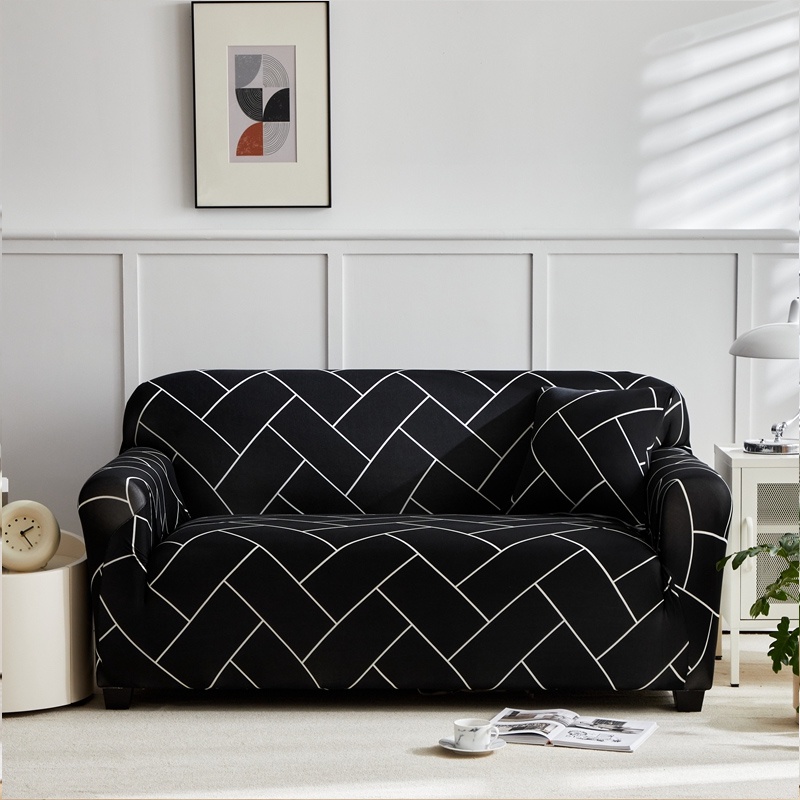 Vỏ Bọc Ghế Sofa Và Vỏ Gối Chống Trượt in Họa Tiết Thời Trang Tùy Chọn Nhiều Kích Cỡ 1/2/3/4  Vải Thun Mại Co Giãn