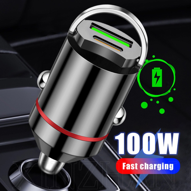 Pd + Cốc Sạc Nhanh usb mini Vô Hình 66w Đa Năng Cho Xe Hơi