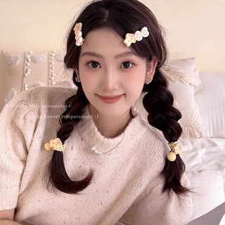 MEOWU Kẹp Tóc Cột Tóc Ngôi Sao Vàng Mặt Cười Dễ Thương Giành Cho Nữ
