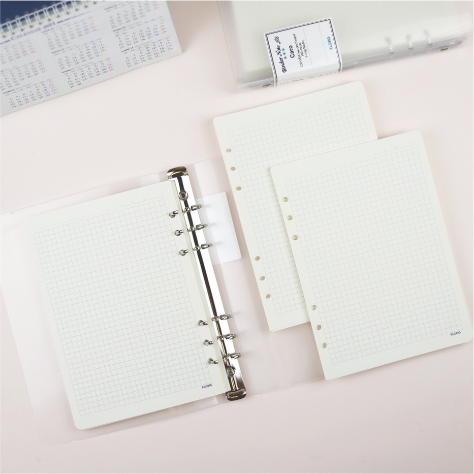Sổ Binder File Dot Grid nhựa kẹp còng khổ A5 - 100 tờ KLONG 995 ...