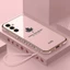 Ôp Điện Thoại Silicon Dẻo Tráng Gương Họa Tiết Lá Phong Thời Trang Cho samsung galaxy a14 a24 a34 a54 a35 a55 a15 a25 4g 5g Ốp