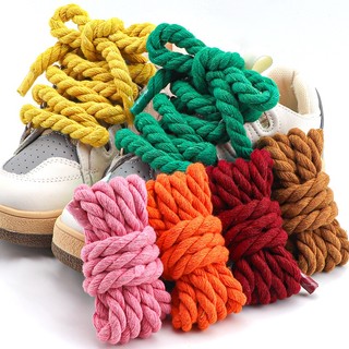 Dây Giày Bằng cotton Lanh Dày 1cm Chất Lượng Cao
