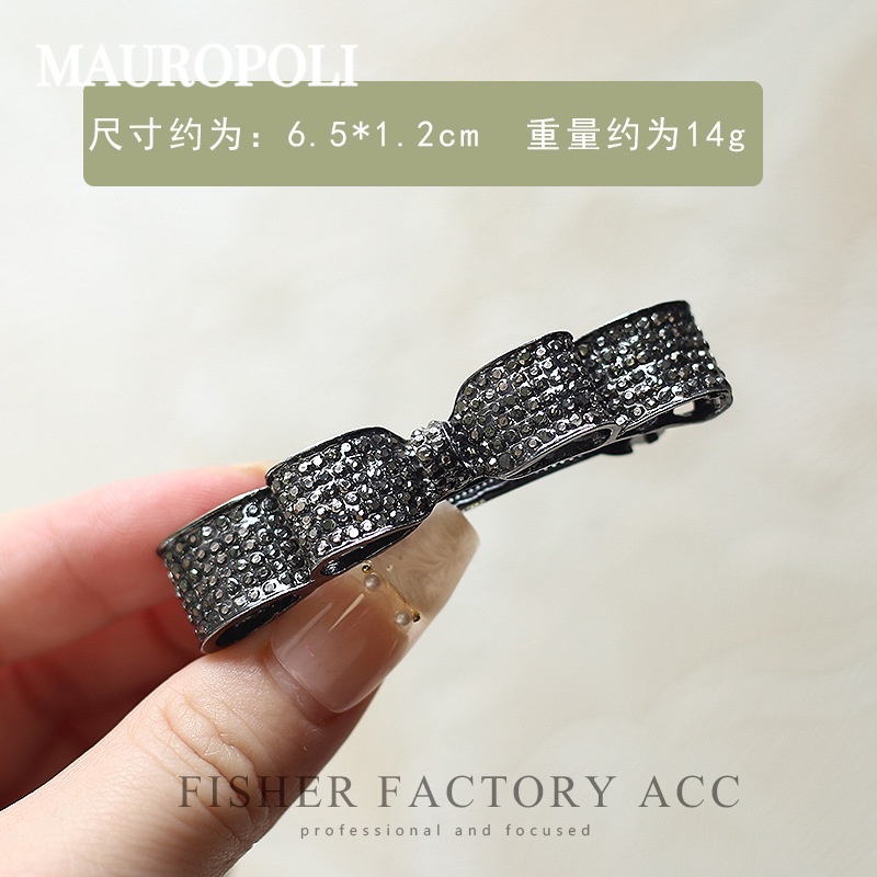 Mauropoli [Hàng Có Sẵn] Kẹp Tóc Đính Đá Phong Cách Hàn Quốc Đơn Giản