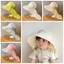 DARON Chống Nắng Người Cá Mũ, Tấm Che Nắp Khăn Cho Trẻ Em Mũ Xô, Đơn Giản Màu Chống Nắng Rộng Vành Mùa Hè Mũ Chống Nắng Đi Bộ Đường Dài