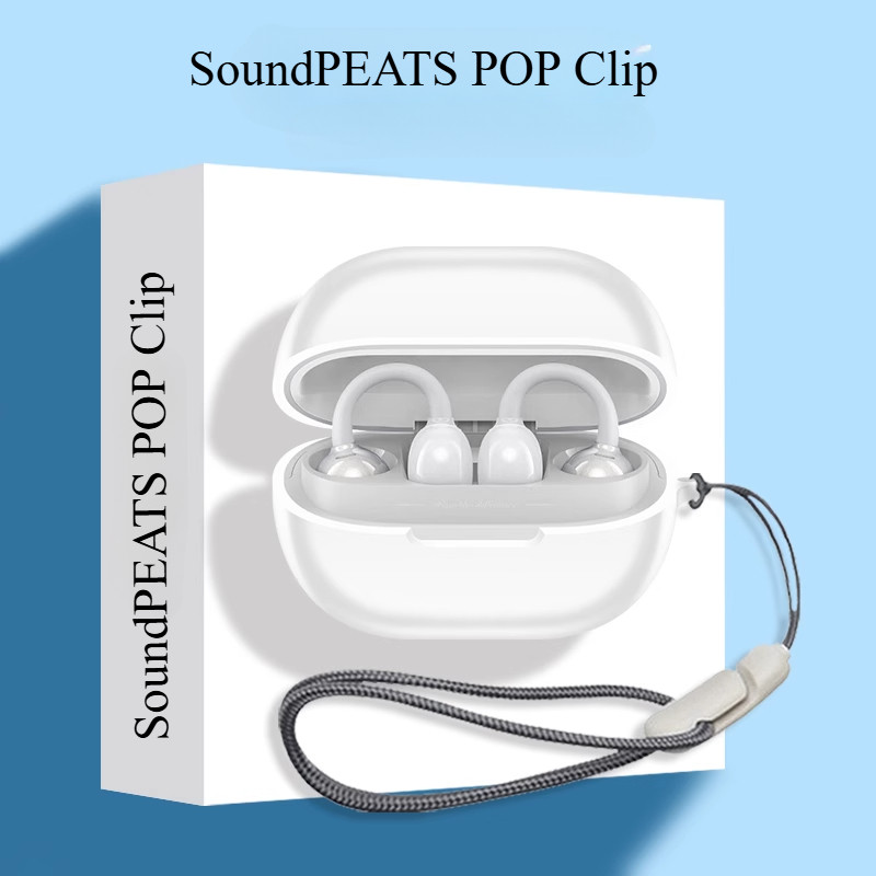 Cho SoundPEATS POP Kẹp Tai Nghe Vỏ Silicon Màu Trơn Vỏ Tai Nghe Chống Sốc Vỏ Mềm Bảo Vệ Tai Nghe Chống Thấm Nước