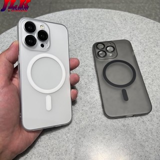 [JLK] Ốp lưng điện thoại từ tính siêu mỏng bề mặt mờ có bảo vệ ống kính cho iPhone 17 16 15 14 Plus 13 12 Pro Max Trong suốt chống va đập vỏ cứng