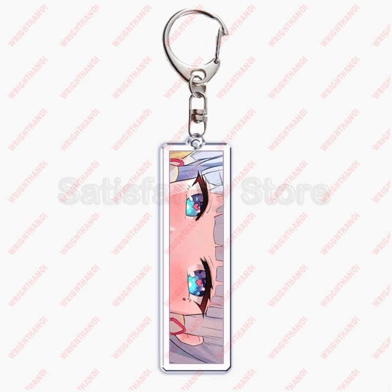 Móc Khóa Anime Waifu Girls Eyes, Double Sided Acrylic, Pendant Key Ring, Phụ kiện trang trí túi xách balo