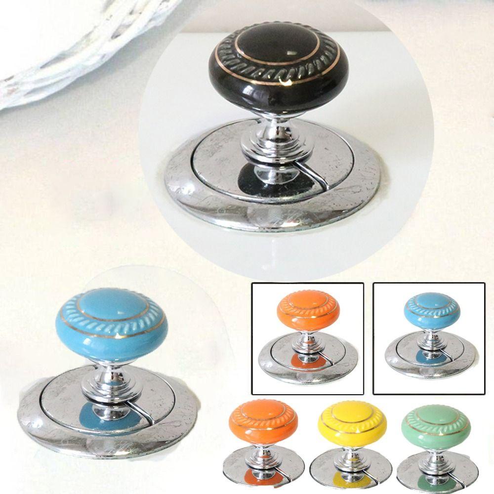 Nút xả bồn cầu AWNGD, Nút bồn cầu hình tròn bằng gốm tiết kiệm nhân công, Nhà vệ sinh tay cầm nội thất đa năng