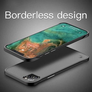 Ốp Điện Thoại Không Khung Mỏng Cho IPhone 15 ProMax 14 13 12 Mini 11 Pro Xs Max Xr X 8 7 Plus Se TPU Edge Matte Nhựa Mặt Sau T02