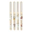 Set 4 Bút Bi Nước M&G Mực Đen Nhanh Khô Ngòi 0.5Mm