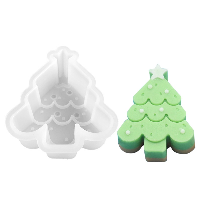 Khuôn silicone Làm Bánh & Socola Hình Cây Thông & Người Đàn Ông