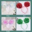 CATIYAHA Pom Pom Headband, Băng đô dự tiệc dễ thương Bling, Thời trang mạ vàng đầy màu sắc Pompom Ball Headband Nữ Cô gái màu hồng