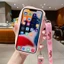 Dành Cho OPPO A6C A6S A6X A5X A3X A6T A60 A79 A38 A18 A98 A58 A78 A17 A96 A76 A16 A74 A94 A54 A15 A53 A52 A31 A5S Reno 15 14 13F 12F 11F 10 7Z Ốp Điện Thoại Heo Ngáy Hồng Có dây buộc