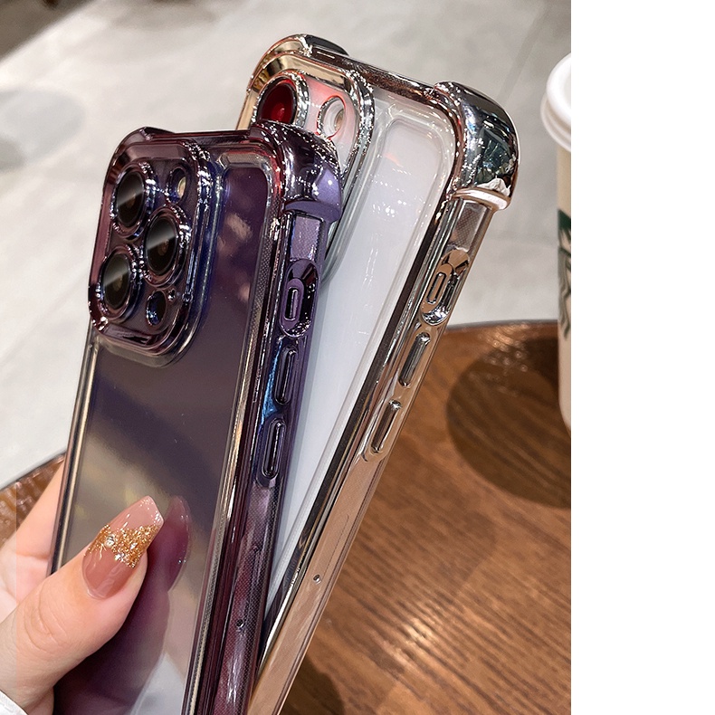 Ốp Điện Thoại tpu Mềm Có Túi Khí Chống Rơi Chống Sốc Cho iphone15 14 13 12 11 pro max 15