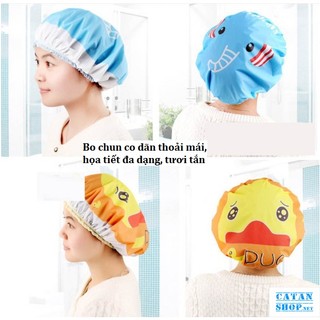 Mũ Tắm Trùm Tóc Chống Nước, Nón Tắm Ủ Tóc Hình Thú Dễ Thương Xinh Xắn ( giao màu ngẫu nhiên ) GD762-mutrumtoc